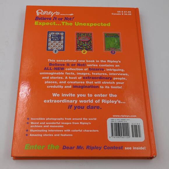 2006 Ripleys Believe It Or Not Expect The Unexpected HC Book Worlds Weird Facts - Picture 2 of 5